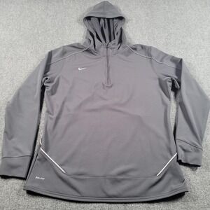 Nike Gray Hooded Dri-FIT Pullover Sweatshirt
